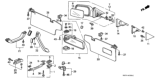 Diagram for Honda Accord Sun Visor Clip - 88217-SB2-000ZD