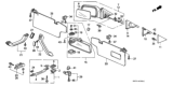 Diagram for 1990 Honda Civic Sun Visor - 83230-SH0-A00ZA