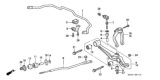 Diagram for 2001 Honda Prelude Sway Bar Link - 51320-S30-003