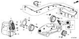 Diagram for 2014 Honda Fit EV Car Speakers - 39120-TF0-901