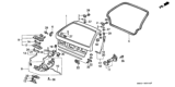 Diagram for Honda Accord Tailgate Lift Support - 74820-SM5-306