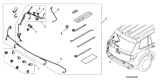 Diagram for 2021 Honda Passport Parking Assist Distance Sensor - 08V67-TGS-110J