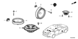 Diagram for 2022 Honda Accord Hybrid Car Speakers - 39120-TBA-A51