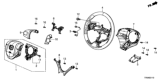 Diagram for Honda Civic Steering Column Cover - 78518-TR0-N61ZA