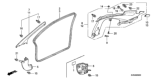 Diagram for 2010 Honda Civic Door Seal - 72355-SVA-A01ZB