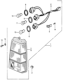 Diagram for 1980 Honda Civic Tail Light - 33501-SA3-671