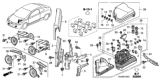 Diagram for Honda Civic Horn - 38150-SNA-X02