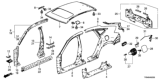 Diagram for Honda Fuel Door - 74481-TP6-A01