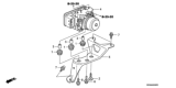 Diagram for 2007 Honda Accord ABS Control Module - 57110-SDP-A74