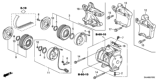 Diagram for Honda A/C Compressor - 38810-RGL-A02