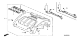 Diagram for 2007 Honda Odyssey Engine Cover - 17121-RGL-A01