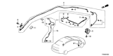 Diagram for Honda Civic Antenna Cable - 39160-TR0-A41