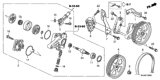 Diagram for 2008 Honda Odyssey Power Steering Pump - 06561-RGL-305RM