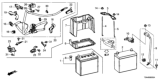 Diagram for Honda Clarity Plug-In Hybrid Car Batteries - 31500-SR1-100M