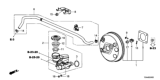 Diagram for 2017 Honda Fit Brake Booster - 01469-T5R-A03