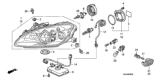 Diagram for 2009 Honda S2000 Headlight - 33101-S2A-A21