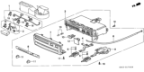 Diagram for 1998 Honda Civic Blower Control Switches - 79570-S01-003