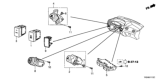 Diagram for 2013 Honda Civic Seat Heater Switch - 35600-TR0-A01