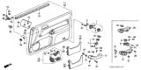 Diagram for 1997 Honda Accord Power Window Switch - 35750-SY8-A01