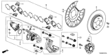 Diagram for 2021 Honda Odyssey Brake Pad Set - 43022-THR-A51