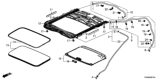 Diagram for 2020 Honda CR-V Weather Strip - 70205-T2A-A01