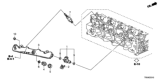 Diagram for Honda HR-V Fuel Injector - 16450-R2E-L01
