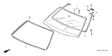 Diagram for 2002 Honda Accord Windshield - 73101-S84-A00