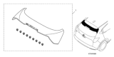 Diagram for Honda HR-V Spoiler - 08F02-T7S-1Q0