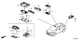 Diagram for 2022 Honda HR-V Dimmer Switch - 35830-T5A-H01ZA