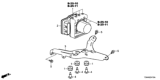 Diagram for 2014 Honda Accord Hybrid ABS Control Module - 57110-T3W-A72