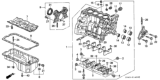 Diagram for 1994 Honda Accord Engine Block - 11000-P0H-000