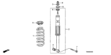 Diagram for Honda Insight Shock And Strut Mount - 52725-TG5-C01