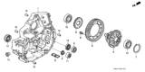 Diagram for Honda Del Sol Differential - 41100-P20-A01