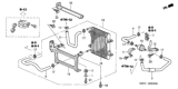 Diagram for 2001 Honda Civic Transmission Oil Cooler Hose - 25213-PLR-A02