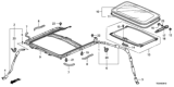 Diagram for Honda Sunroof - 70200-TE0-A02