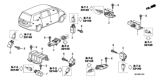 Diagram for 2009 Honda Odyssey Air Bag Sensor - 77970-SHJ-B12