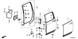 Diagram for Honda CR-V Body Mount Hole Plug - 90810-SNA-003