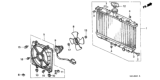 Diagram for 1990 Honda CRX Radiator - 19010-PM8-A02