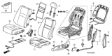 Diagram for Honda Civic Seat Cover - 81521-SNE-A33ZA