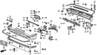 Diagram for Honda CRX Bumper - 62511-SB2-960ZZ