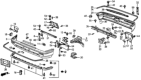 Diagram for 1984 Honda CRX Bumper - 62511-SB2-960ZZ