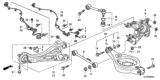 Diagram for 2010 Honda Odyssey Trailing Arm - 52371-SHJ-A02