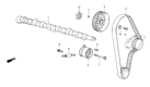Diagram for Honda CRX Camshaft - 14111-PE7-000