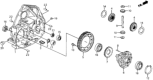 Diagram for Honda Civic Differential - 41311-PL3-A03