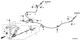 Diagram for 2014 Honda Accord Hybrid Parking Brake Cable - 47560-T3Z-A02