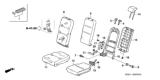 Diagram for Honda Odyssey Seat Cover - 81931-SHJ-A42ZA