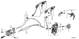 Diagram for 2021 Honda HR-V Door Lock Cylinder - 72185-T7A-003