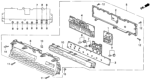 Diagram for 1996 Honda Prelude Instrument Cluster - 78150-SS0-A01
