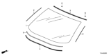 Diagram for 2019 Honda Accord Windshield - 73111-TVA-A01