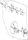 Diagram for 1985 Honda Accord Cruise Control Switch - 36770-SA5-771